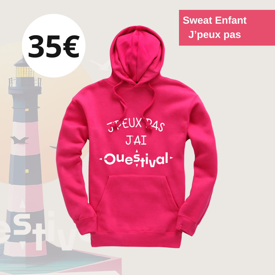 Sweat J'peux pas - Rose Enfant
