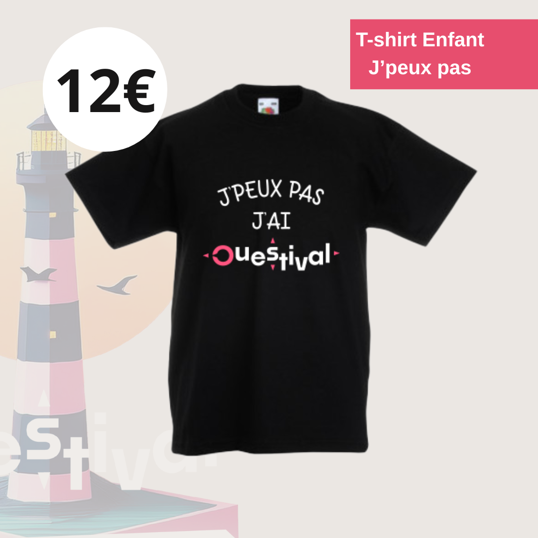 T-shirt J'peux pas - Noir Enfant